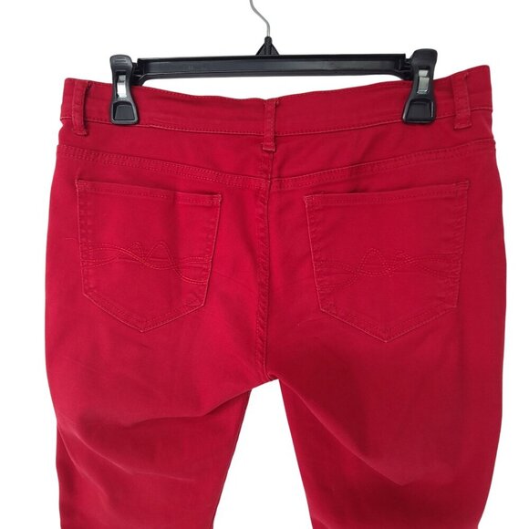 NY & Co. Women's Jean Legging Red Size 6 - Picture 5 of 7